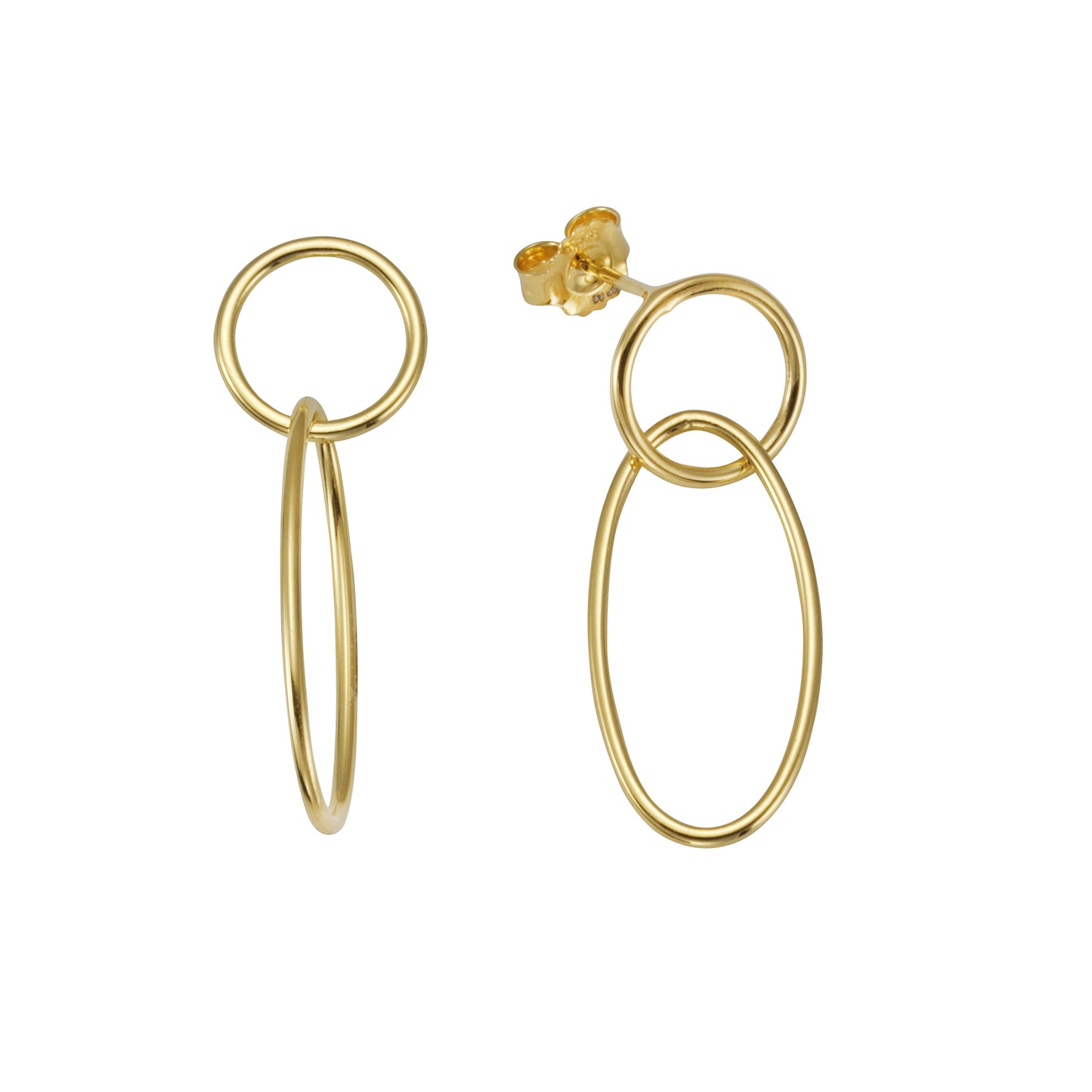 Ohrhänger 925/- Sterling Silber vergoldet 3,2cm