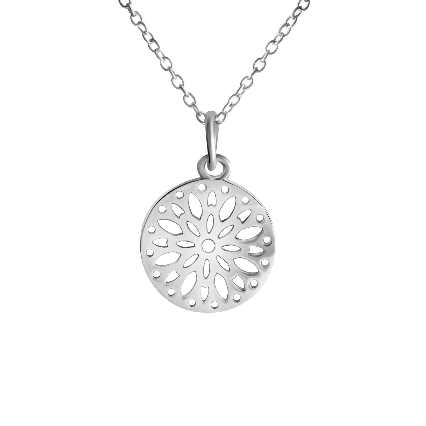 Anhänger mit Kette Ankerkette 925/- Sterling Silber rhodiniert 45,0cm