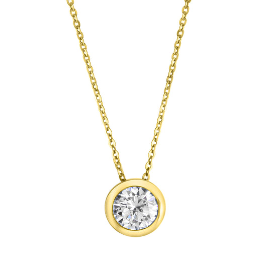 Halskette Ankerkette 925/- Sterling Silber rhodiniert 47,0cm Zirkonia