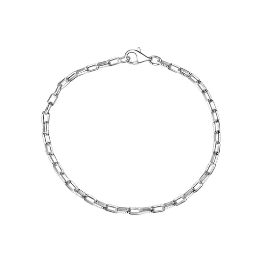 Armband Gliederarmband 925/- Sterling Silber versilbert 19cm