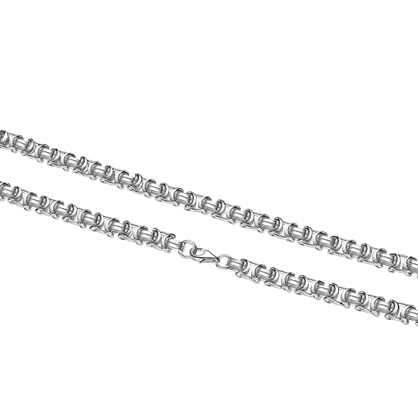 Collier Königskette 925/- Sterling Silber versilbert 55cm