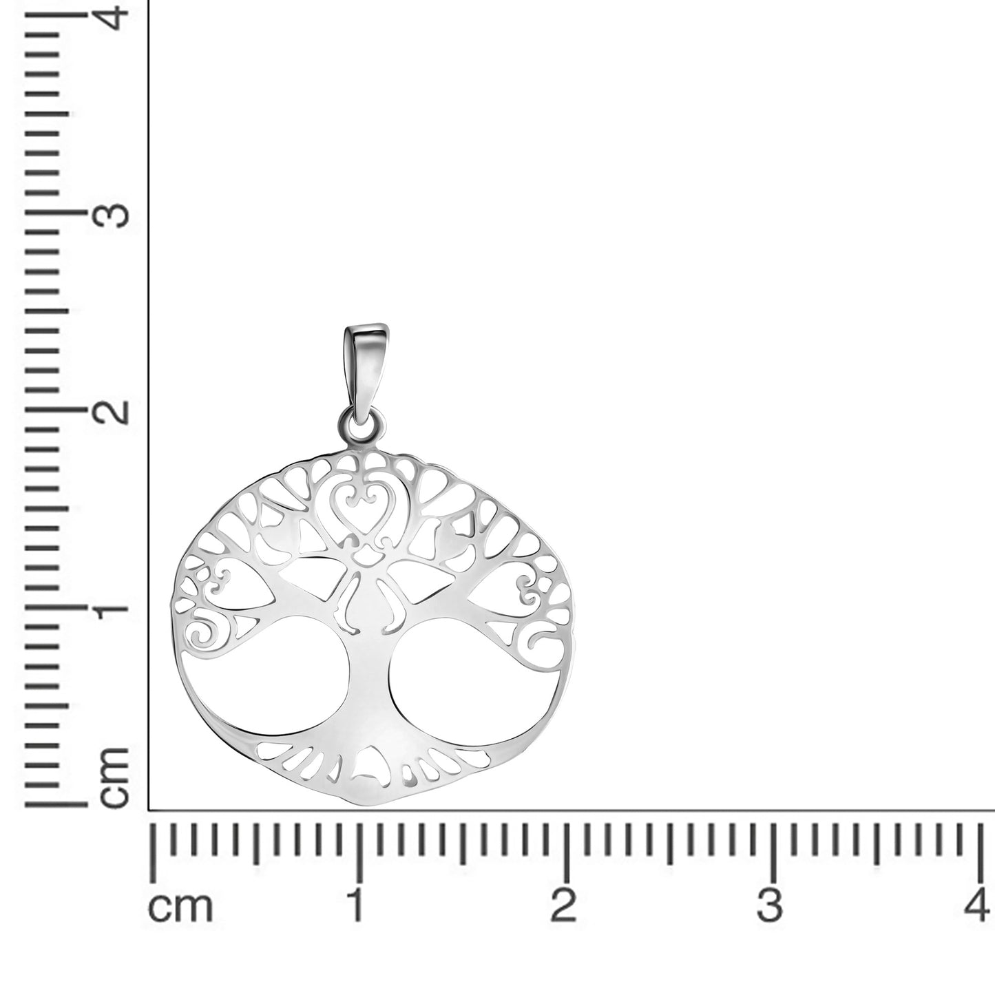 Anhänger 925/- Sterling Silber weiss 2,7cm