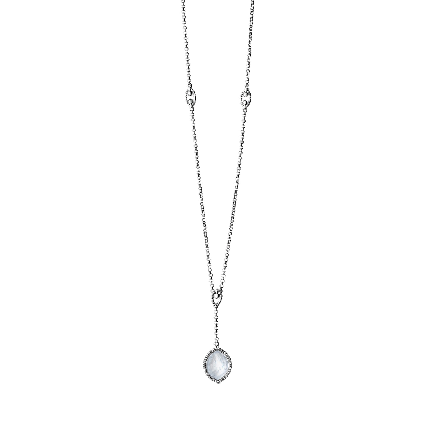 Collier Erbskette 925/- Sterling Silber rhodiniert 47,0cm