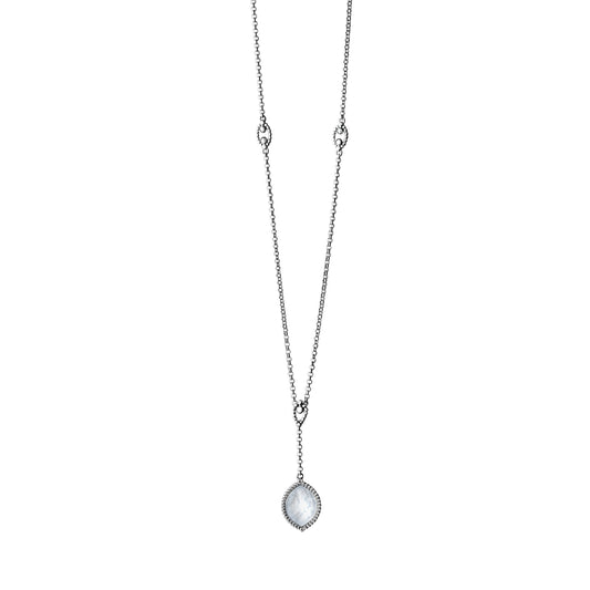 Collier Erbskette 925/- Sterling Silber rhodiniert 47,0cm