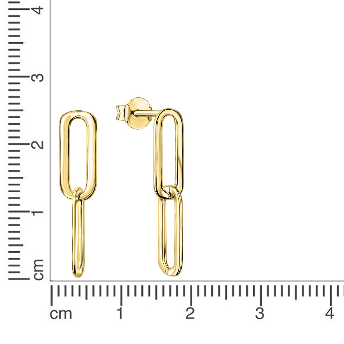 Ohrstecker 925/- Sterling Silber vergoldet 2,4cm