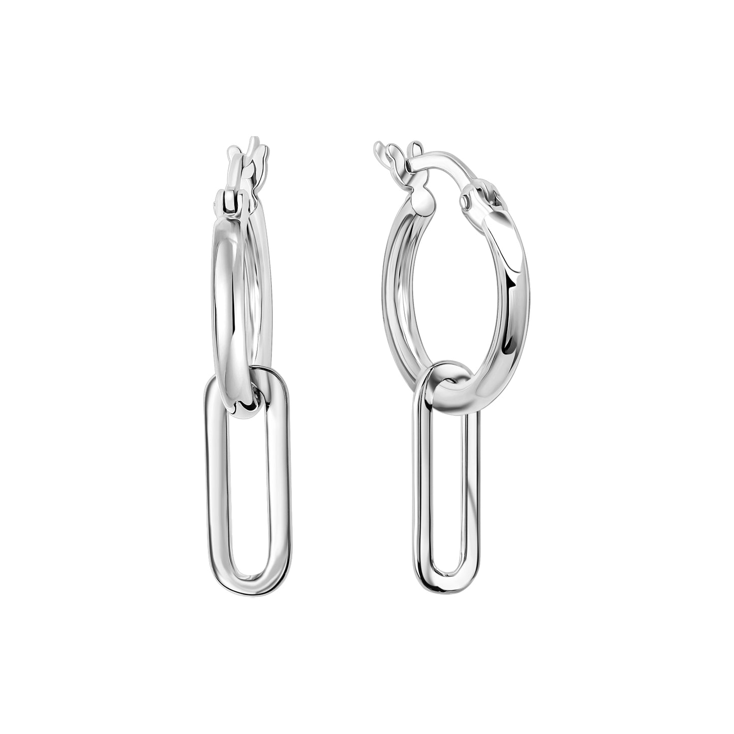 Creolen 925/- Sterling Silber rhodiniert 2,4cm