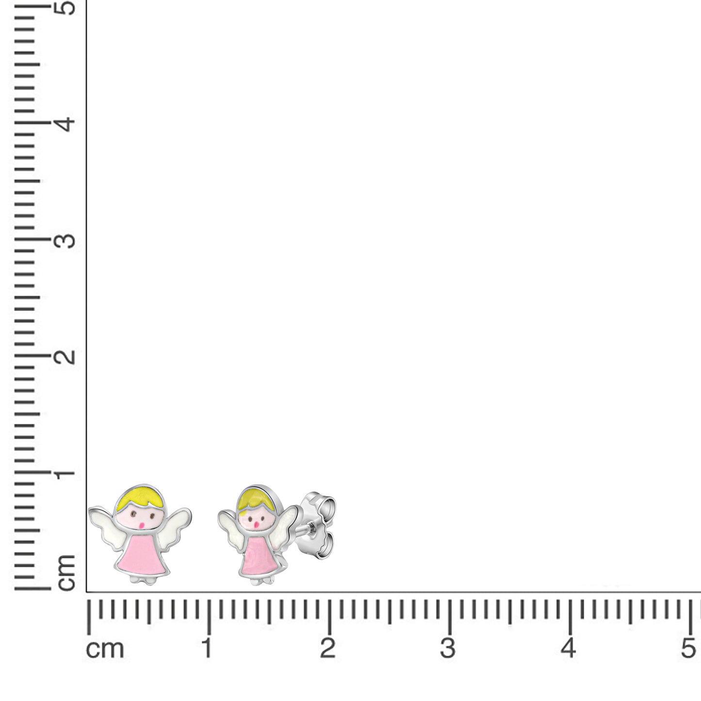 Ohrstecker 925/- Sterling Silber rhodiniert 0,9cm