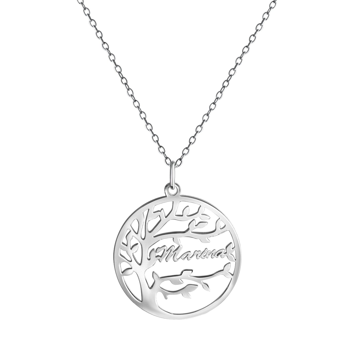 Anhänger mit Kette Ankerkette 925/- Sterling Silber rhodiniert 45,0cm