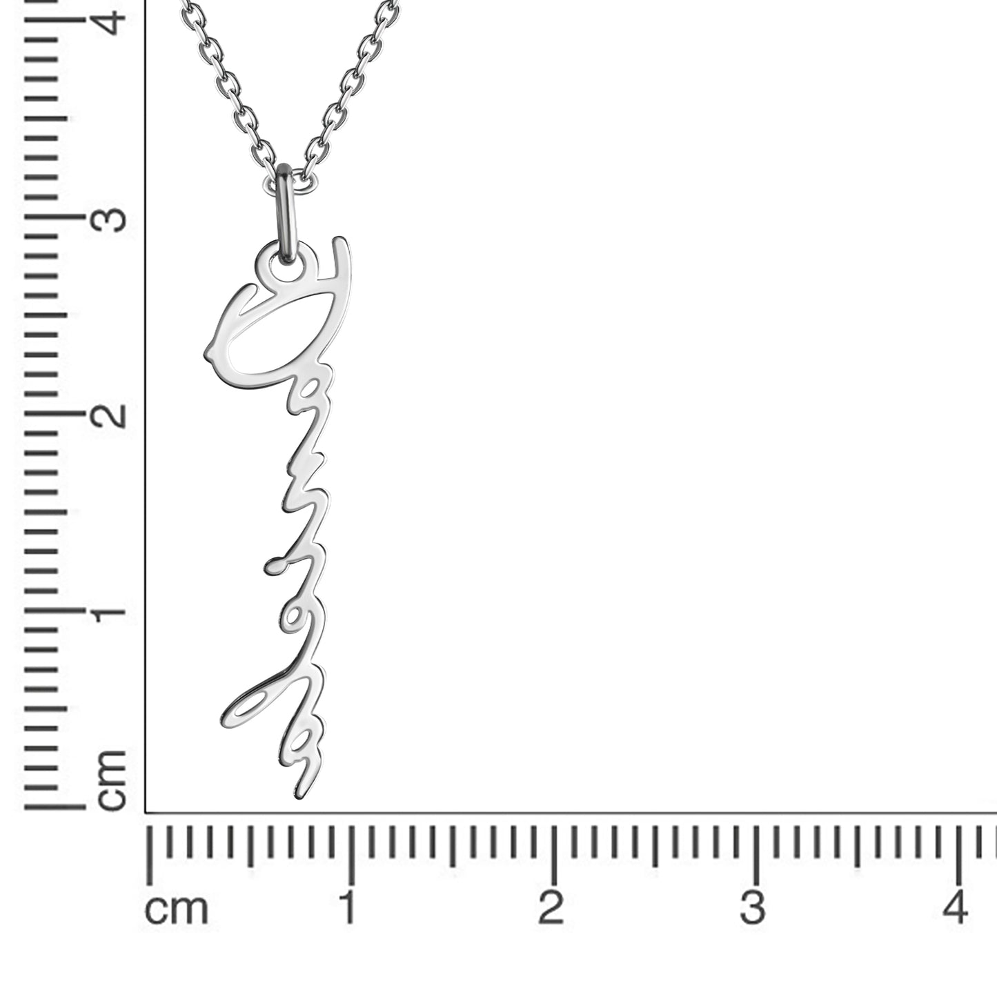 Anhänger mit Kette Ankerkette 925/- Sterling Silber rhodiniert 45,0cm