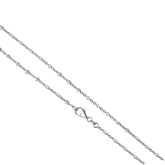 Collier Ankerkette 925/- Sterling Silber versilbert 42cm