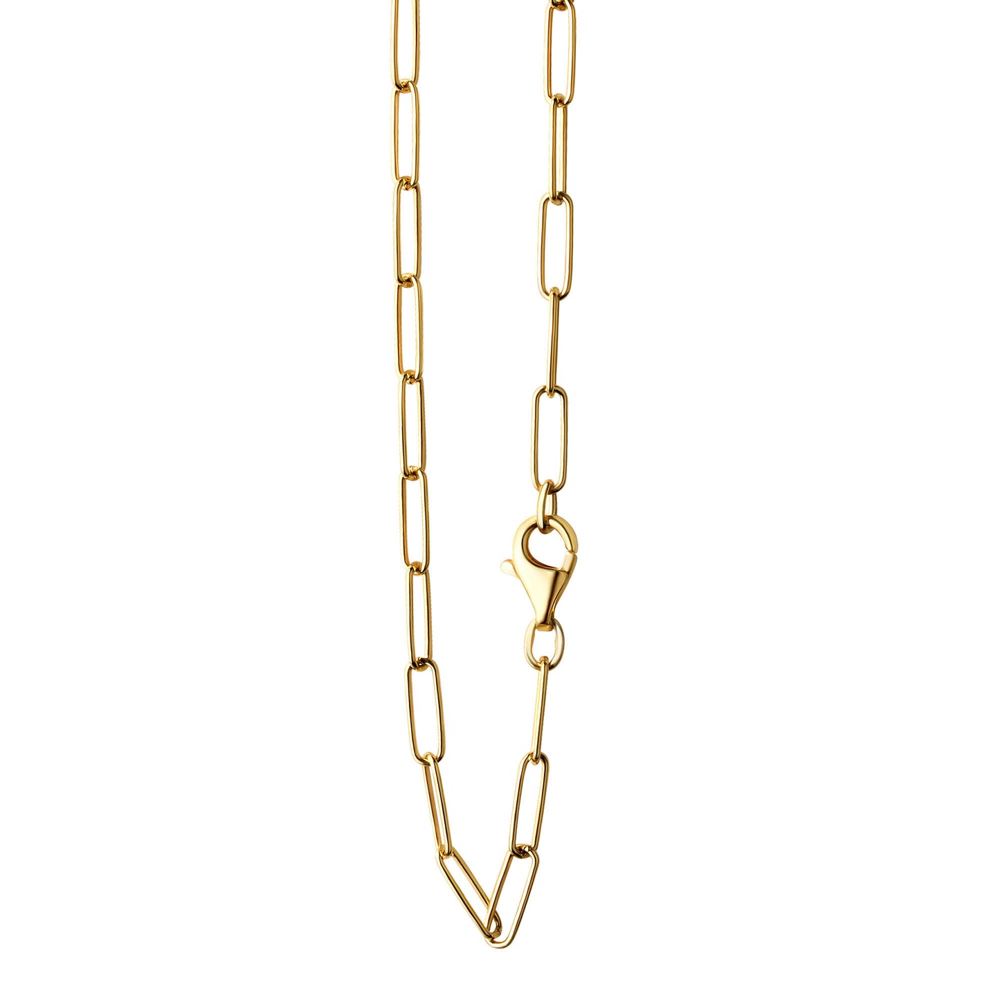 Collier Gliederkette 925/- Sterling Silber vergoldet 50cm