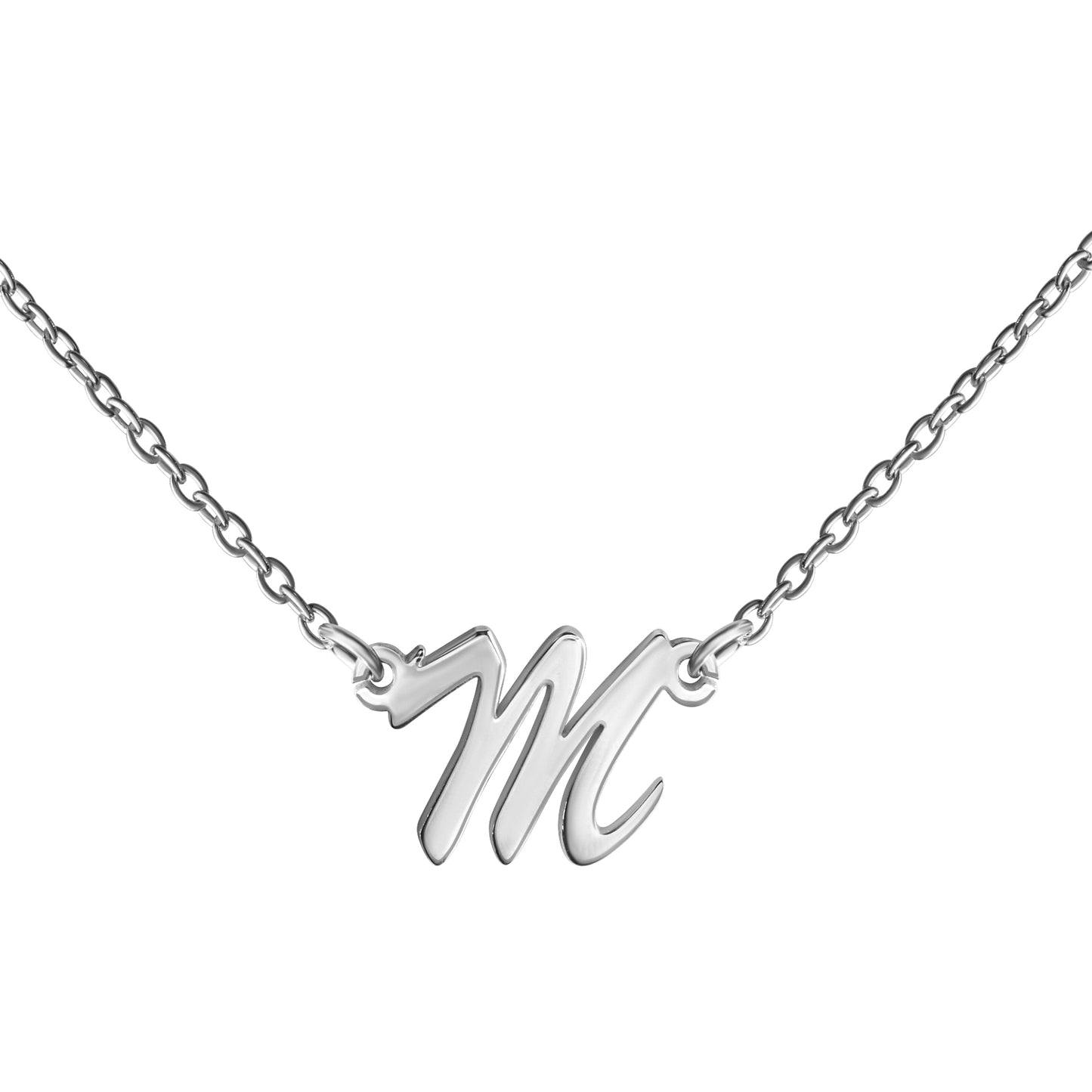Collier Ankerkette 925/- Sterling Silber rhodiniert 45,0cm
