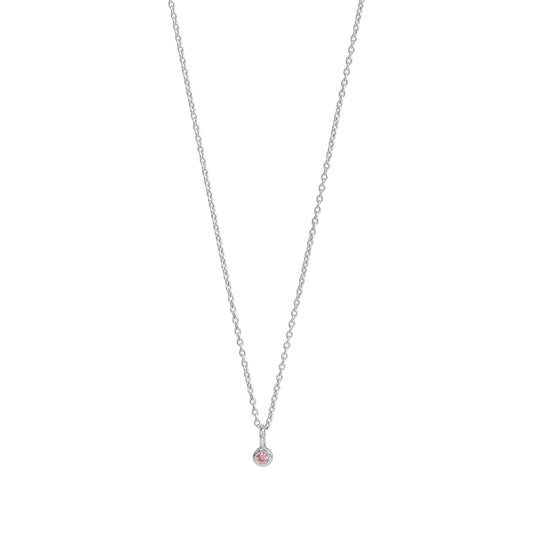 Anhänger mit Kette Ankerkette 925/- Sterling Silber rhodiniert 38,0cm Zirkonia
