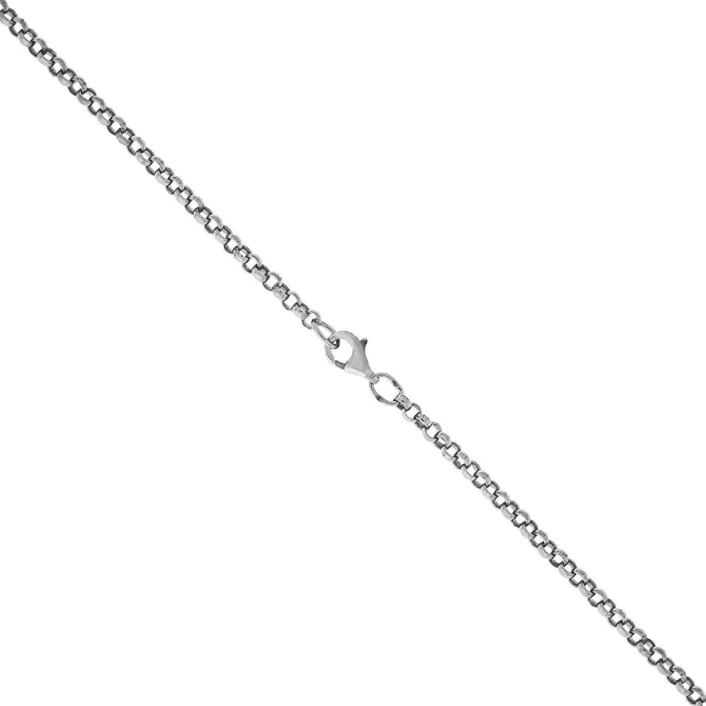 Collier Erbskette 925/- Sterling Silber rhodiniert 90cm