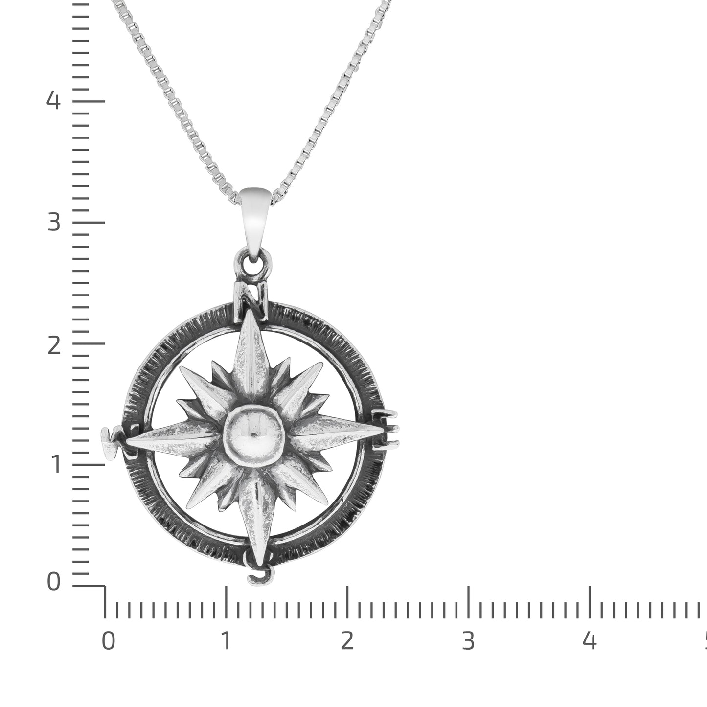 Anhänger mit Kette Venezianerkette 925/- Sterling Silber oxidiert 41cm
