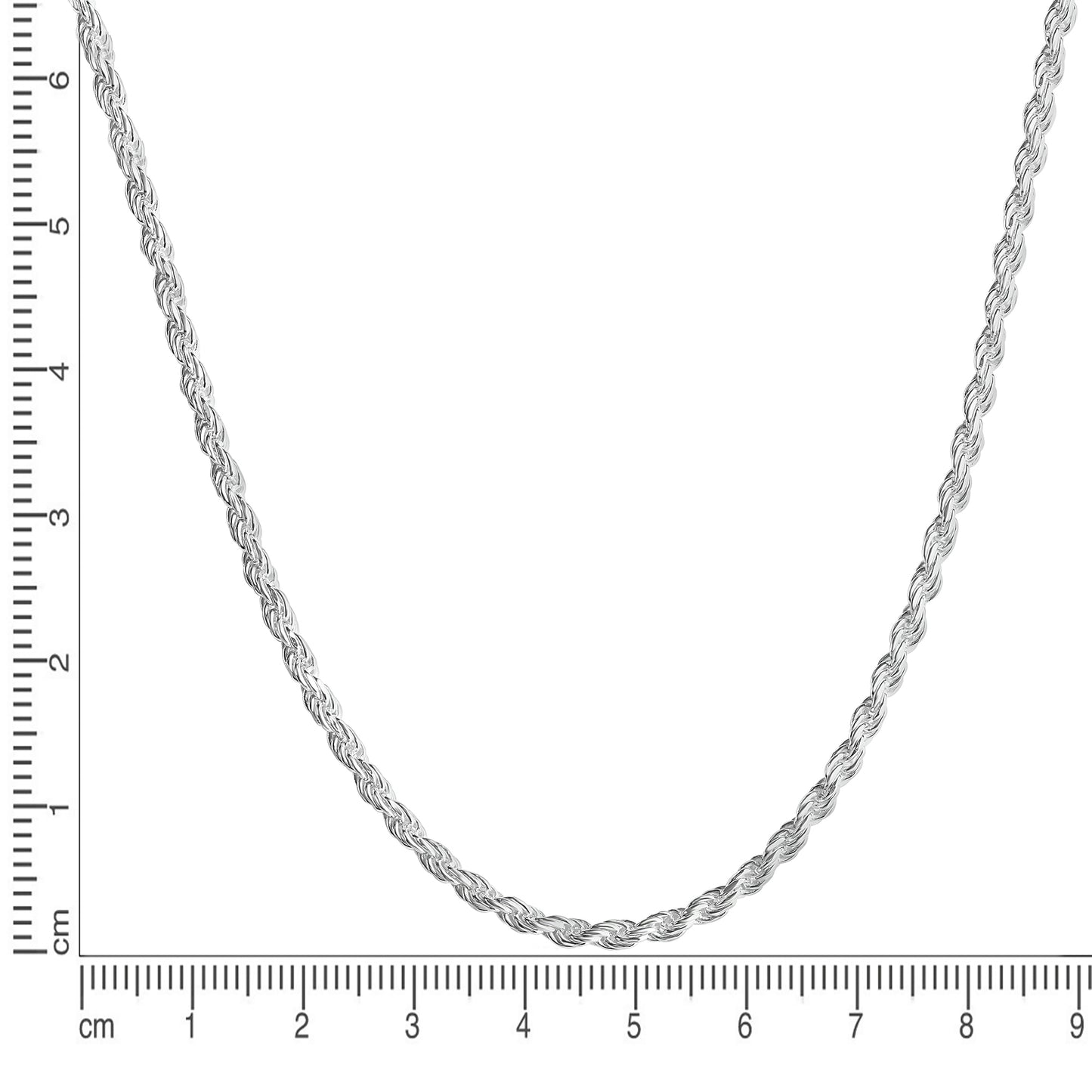 Kette Kordelkette 925/- Sterling Silber 50cm