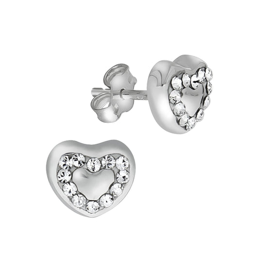 Ohrstecker 925/- Sterling Silber 0,7cm Kristall