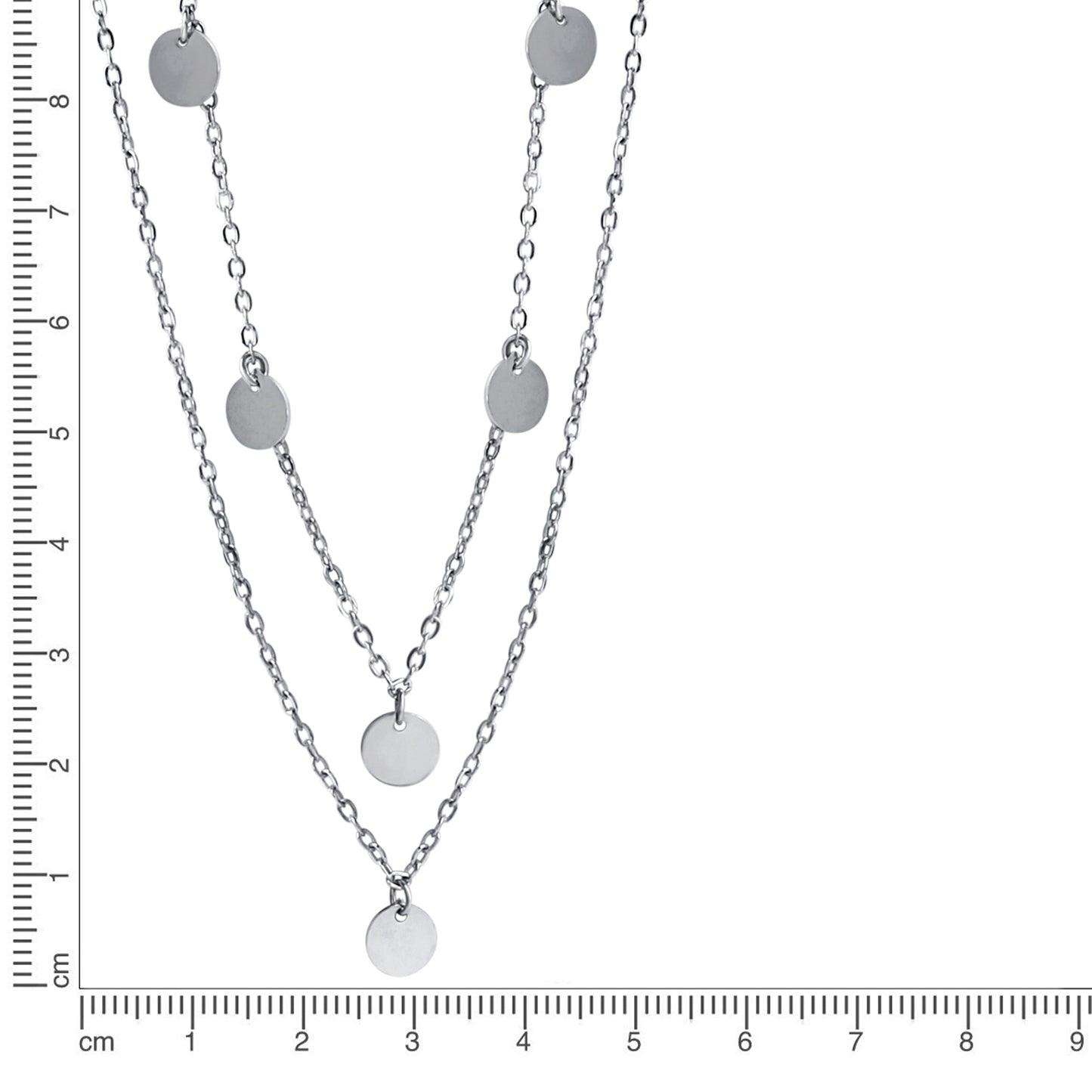 Collier Ankerkette 925/- Sterling Silber rhodiniert 45,0cm