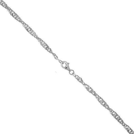 Collier Singapurkette 925/- Sterling Silber 50cm
