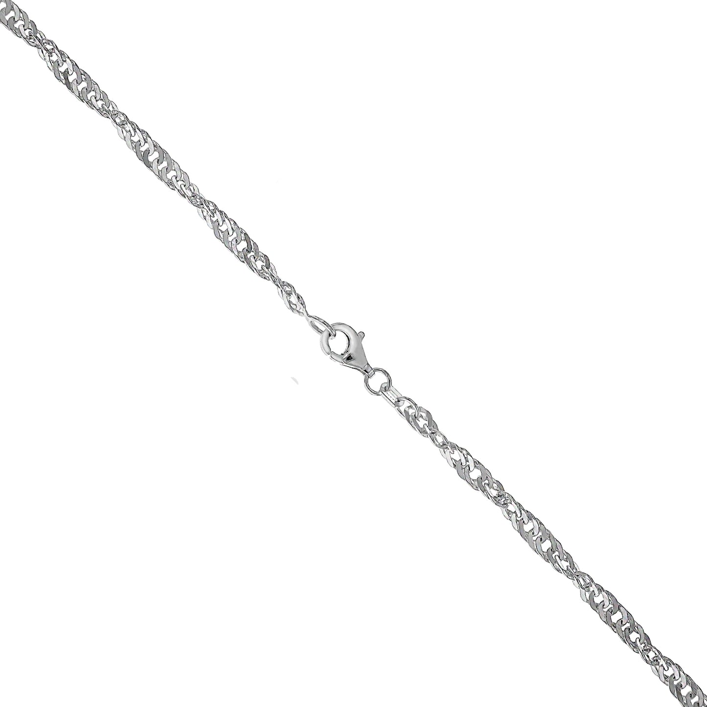 Collier Singapurkette 925/- Sterling Silber 70cm