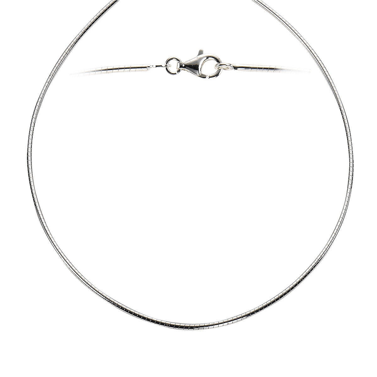 Collier Omegareifen/Kette 925/- Sterling Silber 42cm