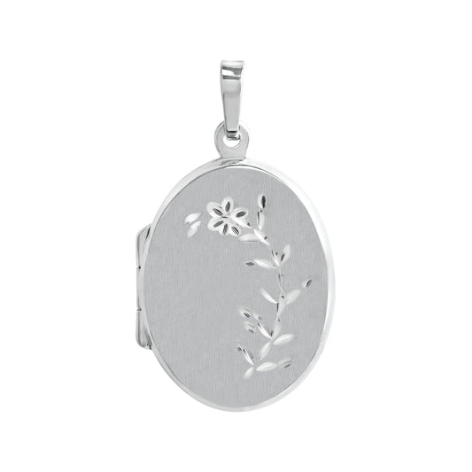 Medaillon 925/- Sterling Silber rhodiniert 2,9cm