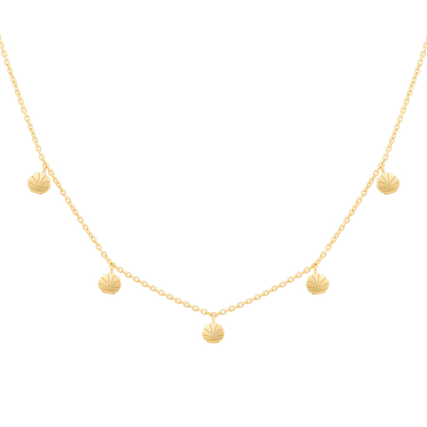 cai Halskette Ankerkette 925/- Sterling Silber vergoldet 43,0cm