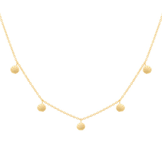 cai Halskette Ankerkette 925/- Sterling Silber vergoldet 43,0cm