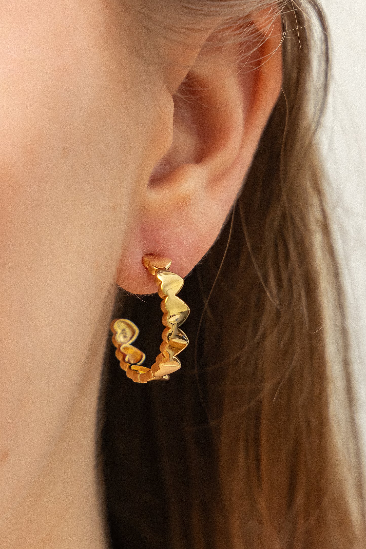 cai Creole 925/- Sterling Silber vergoldet 2,0cm ohne