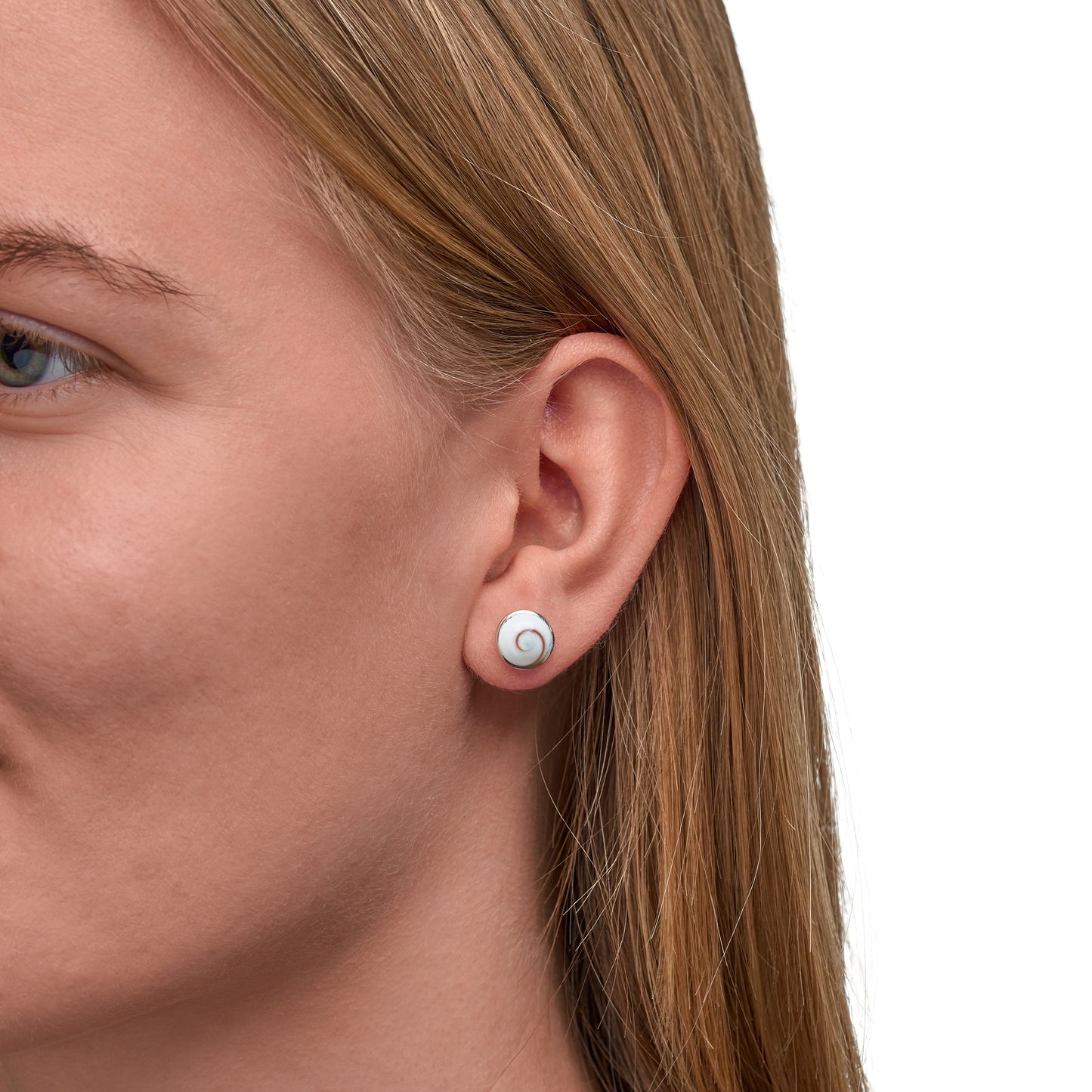 Ohrringe 925/- Sterling Silber 1,5cm Muschel