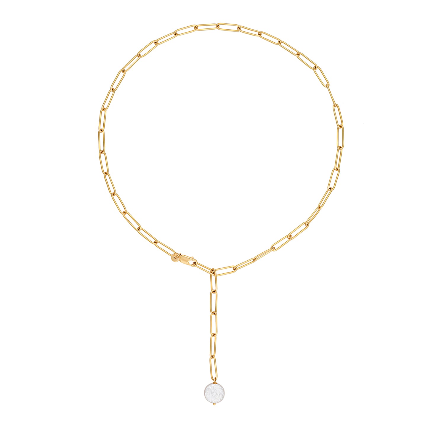 cai Halskette Ankerkette 925/- Sterling Silber vergoldet 47cm