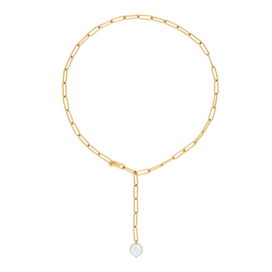 cai Halskette Ankerkette 925/- Sterling Silber vergoldet 47cm