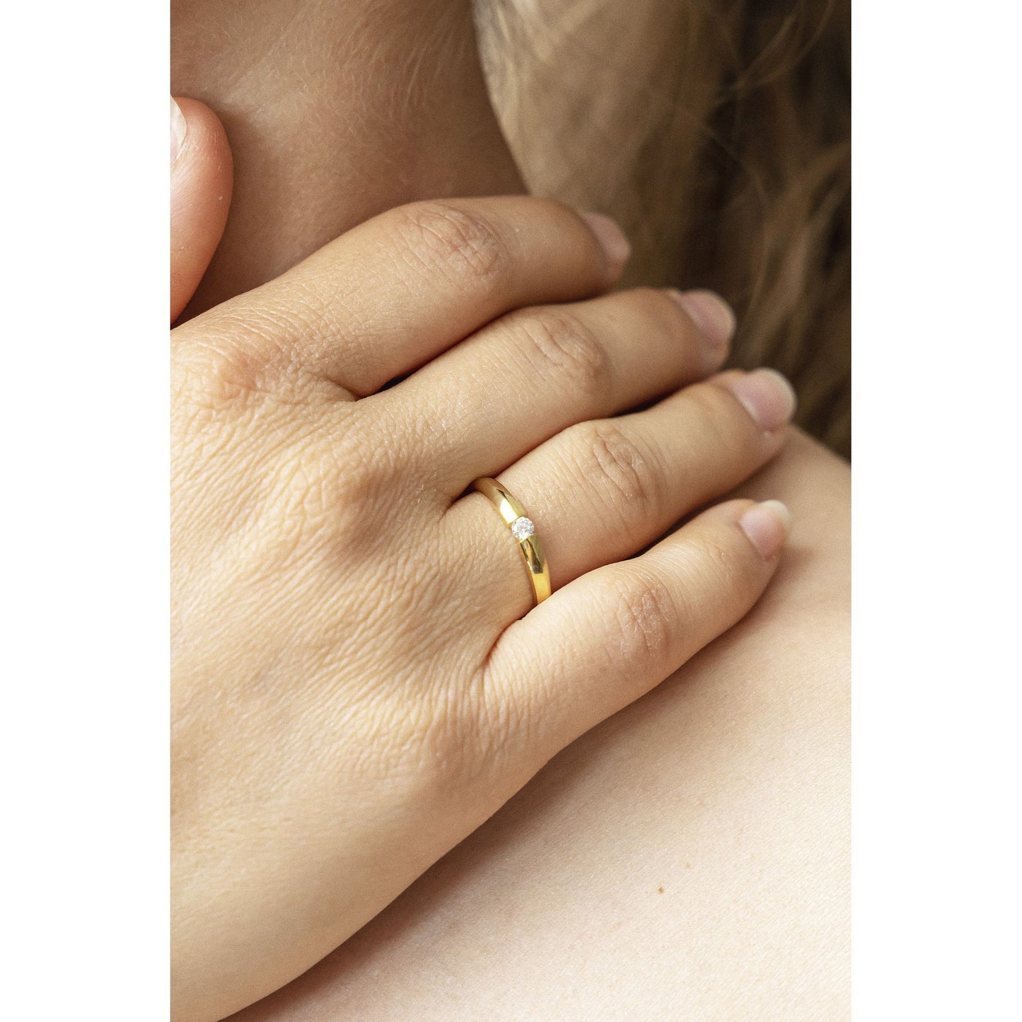 Ring 375/- Gold Zirkonia