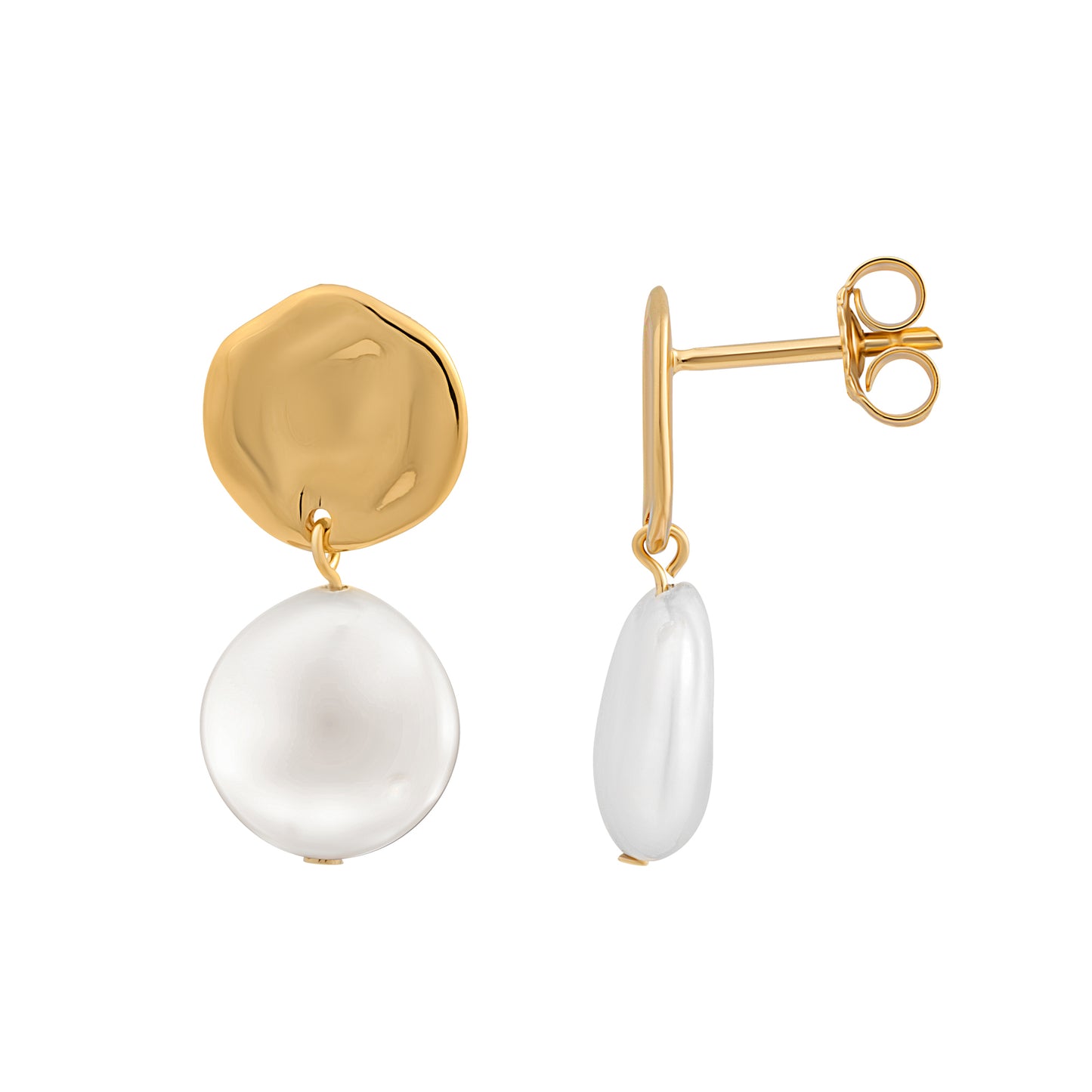 cai Ohrstecker 925/- Sterling Silber vergoldet 2,4cm ohne