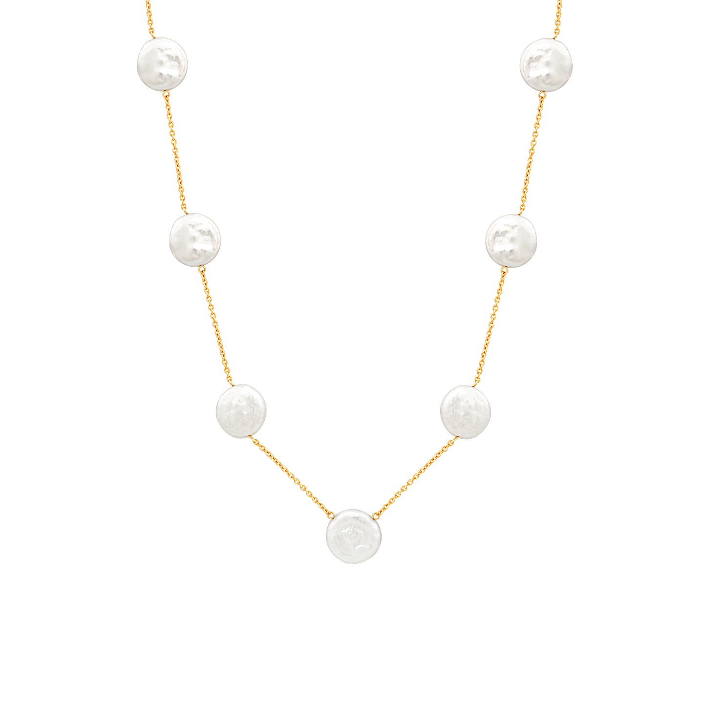 cai Halskette Ankerkette 925/- Sterling Silber vergoldet 37cm