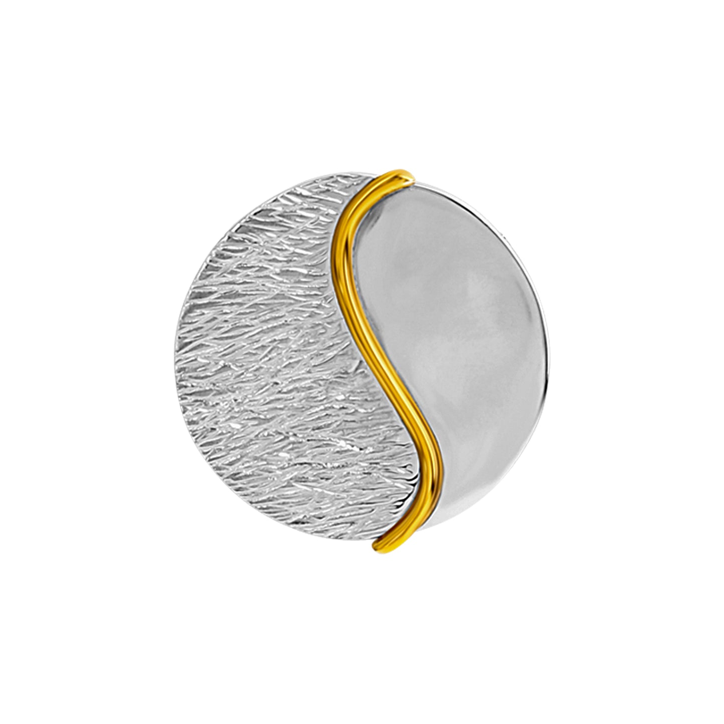 Anhänger 925/- Sterling Silber rhodiniert/vergoldet 2,9cm