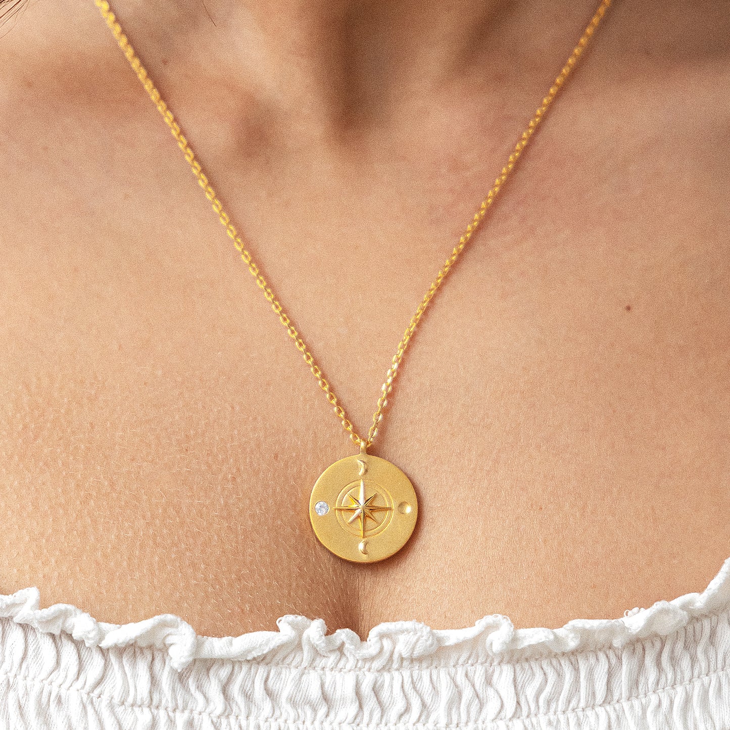 cai Halskette Ankerkette 925/- Sterling Silber vergoldet 55,0cm