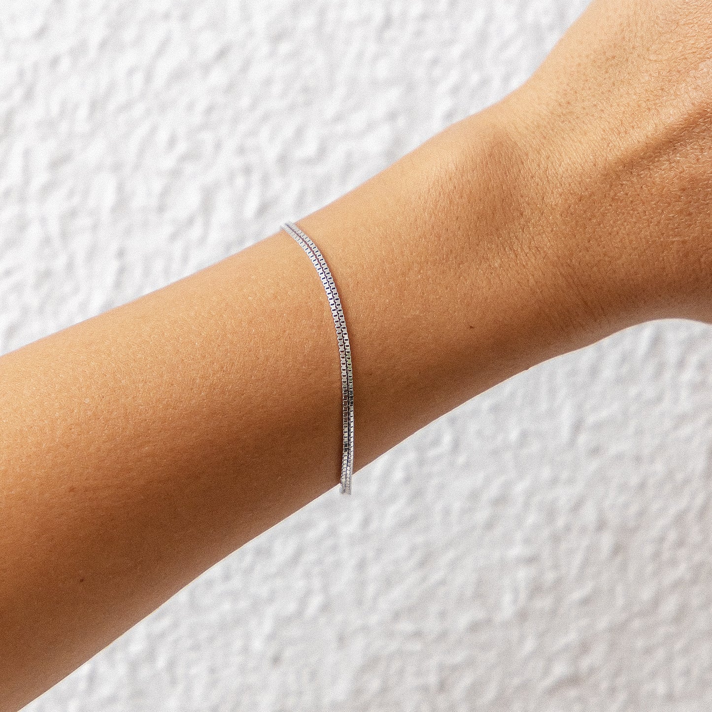 cai Armband Venezianerkette 925/- Sterling Silber rhodiniert 19,0cm