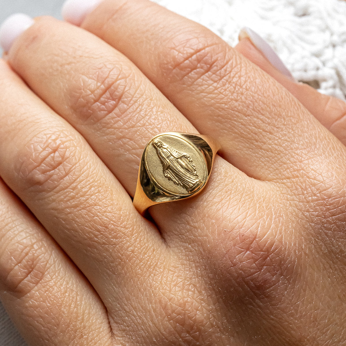 cai Ring 925/- Sterling Silber vergoldet ohne