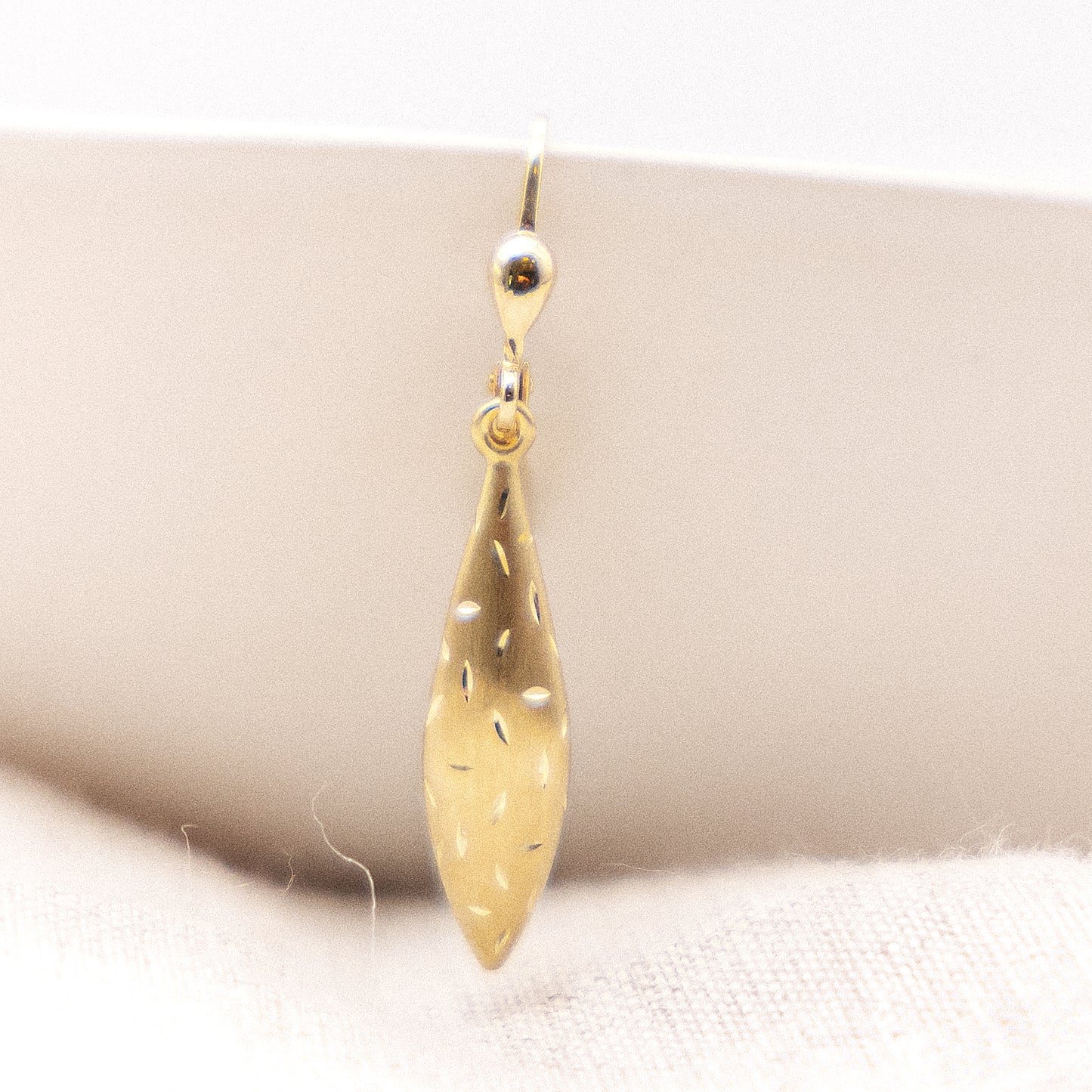 Ohrringe 333/- Gold 3,8cm ohne