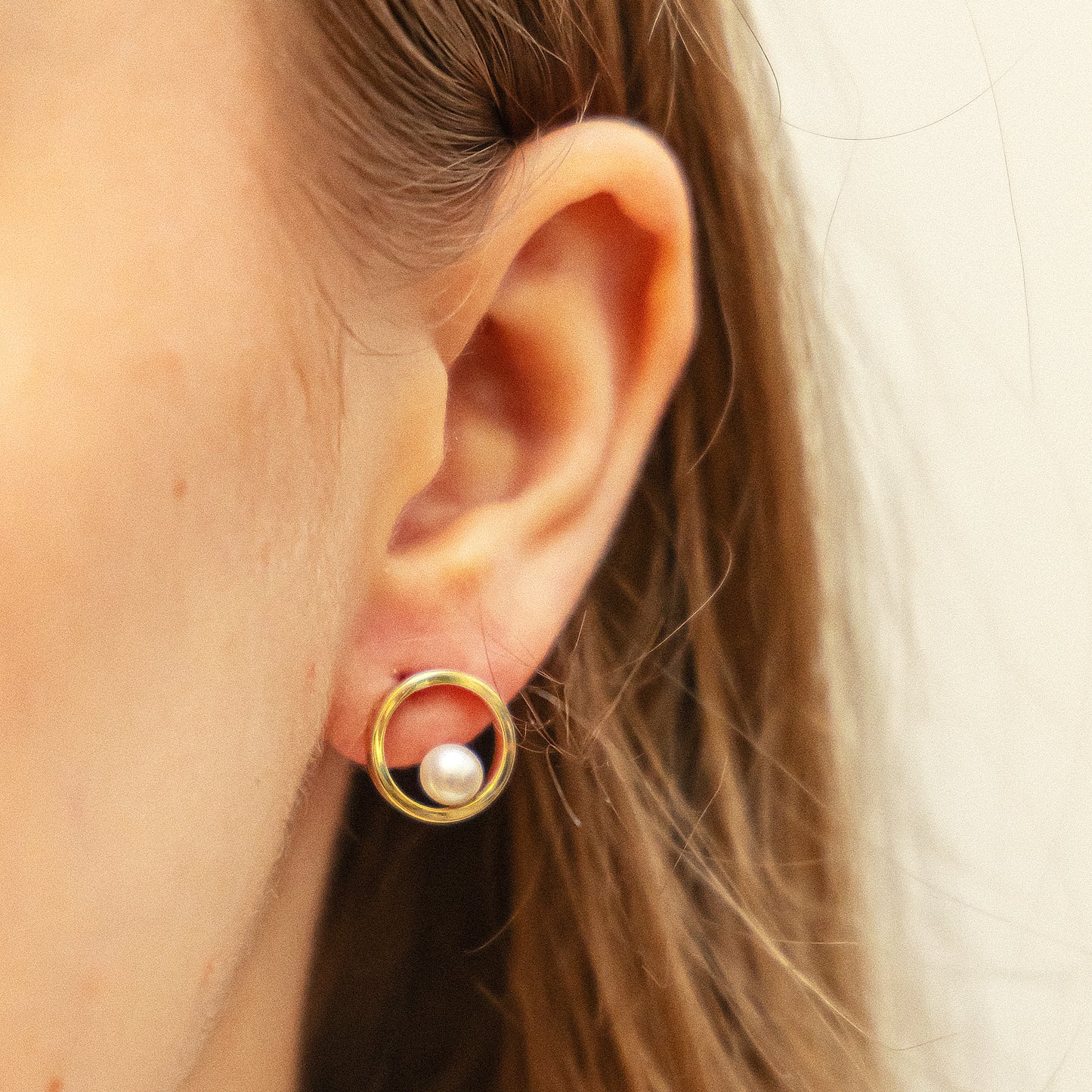 Ohrringe 375/- Gold 1,2cm Süßwasserzuchtperle