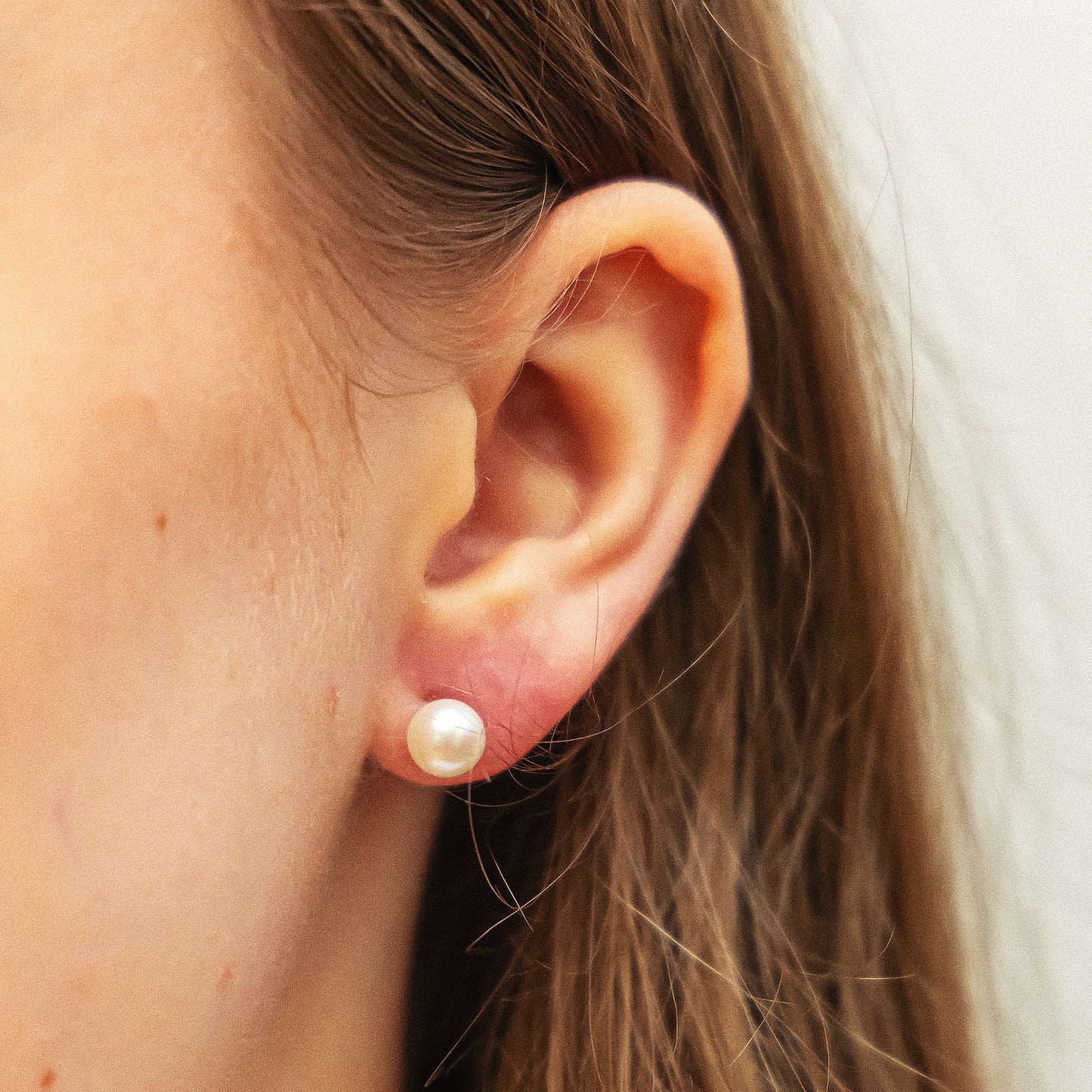 Ohrstecker 333/- Gold 0,8cm Süßwasserzuchtperle