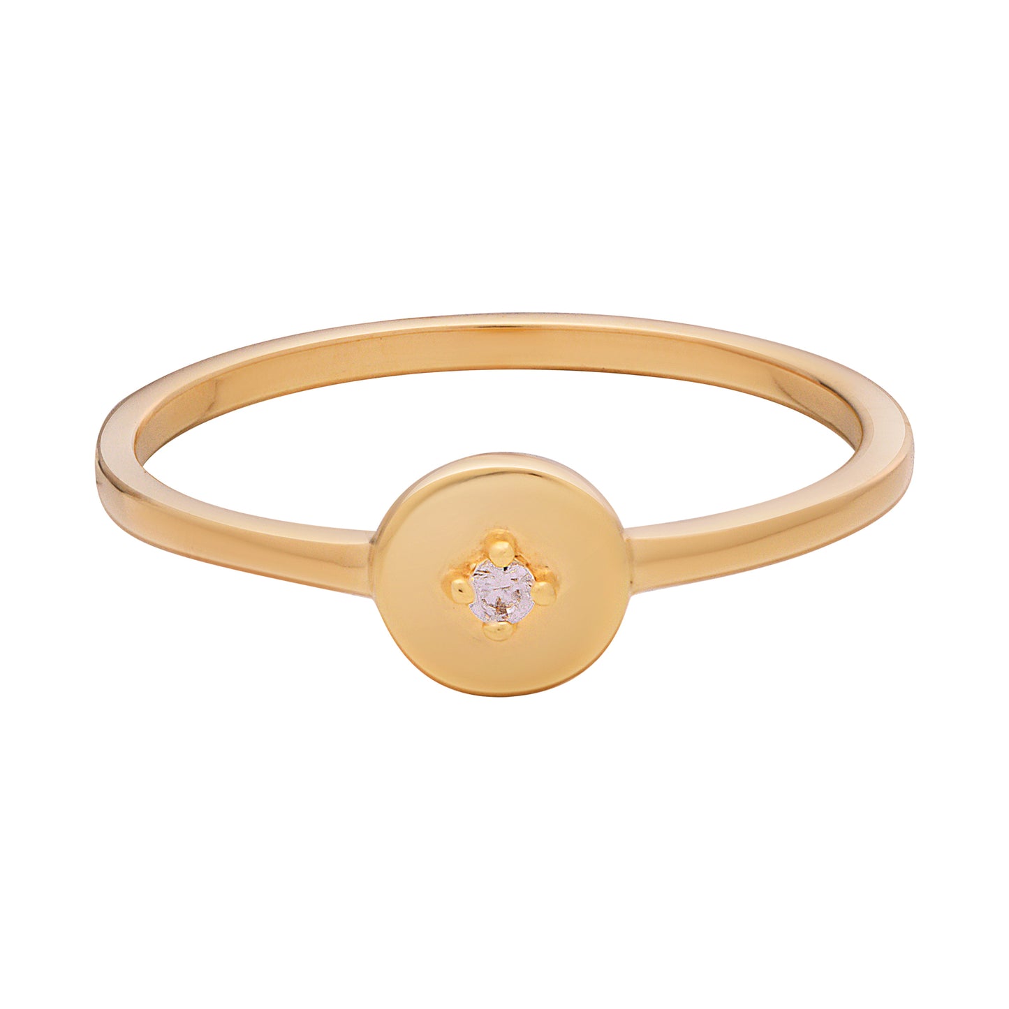 cai Ring 925/- Sterling Silber vergoldet Zirkonia