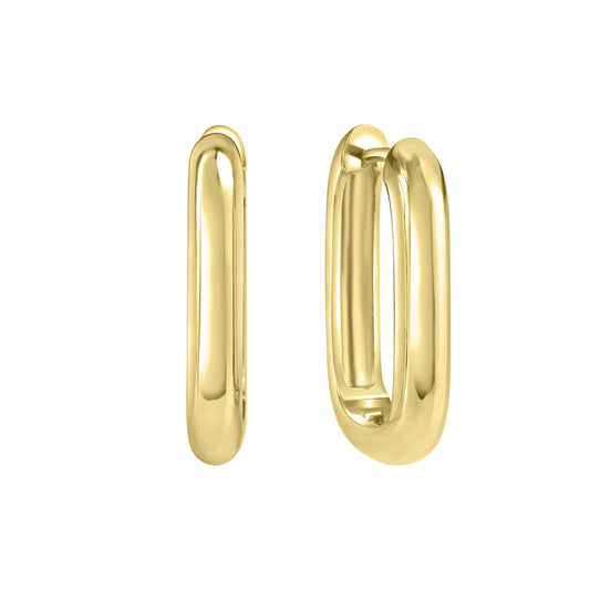 Ohrringe 925/- Sterling Silber vergoldet 2,1cm ohne