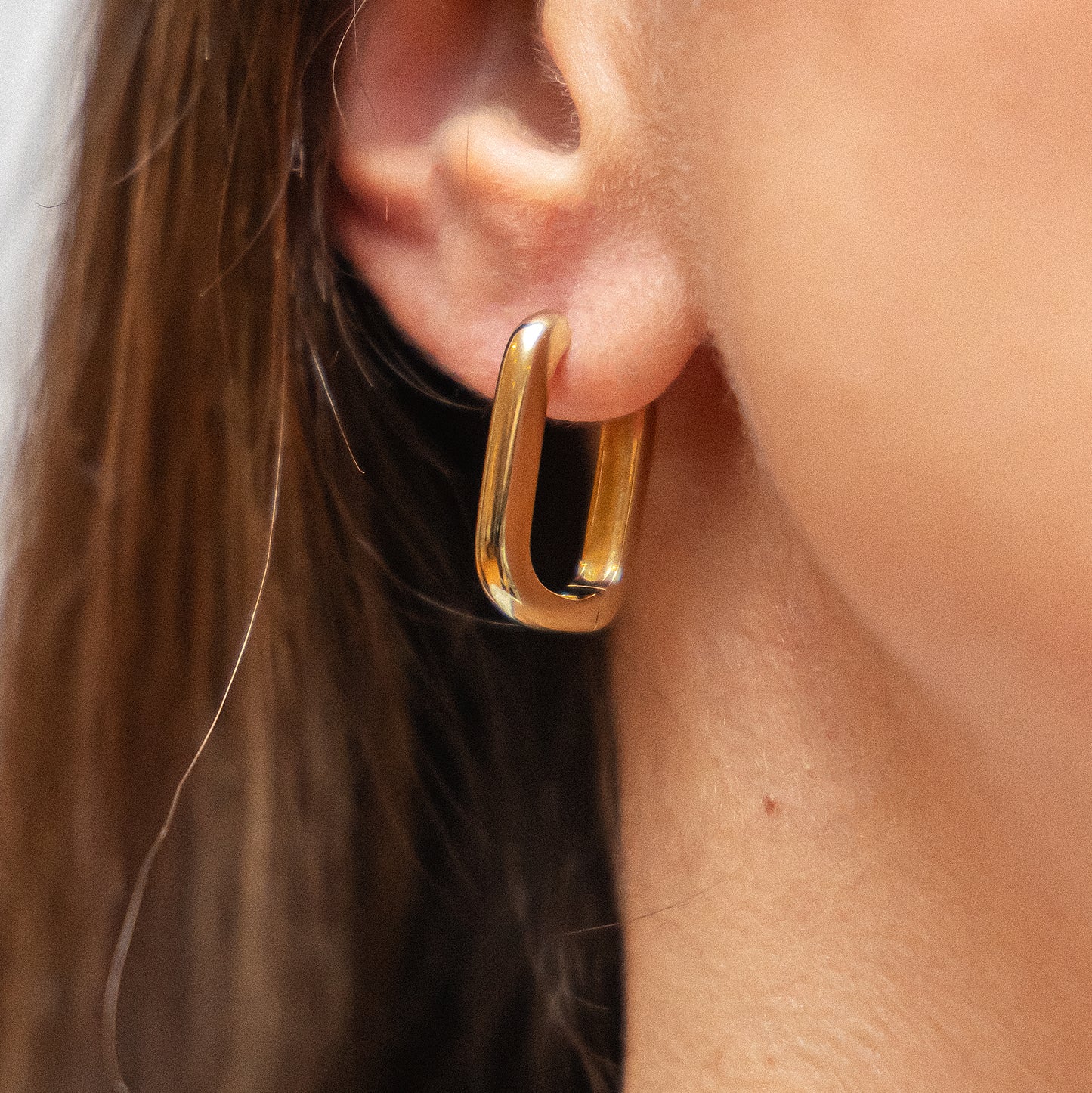 Ohrringe 925/- Sterling Silber vergoldet 2,1cm ohne