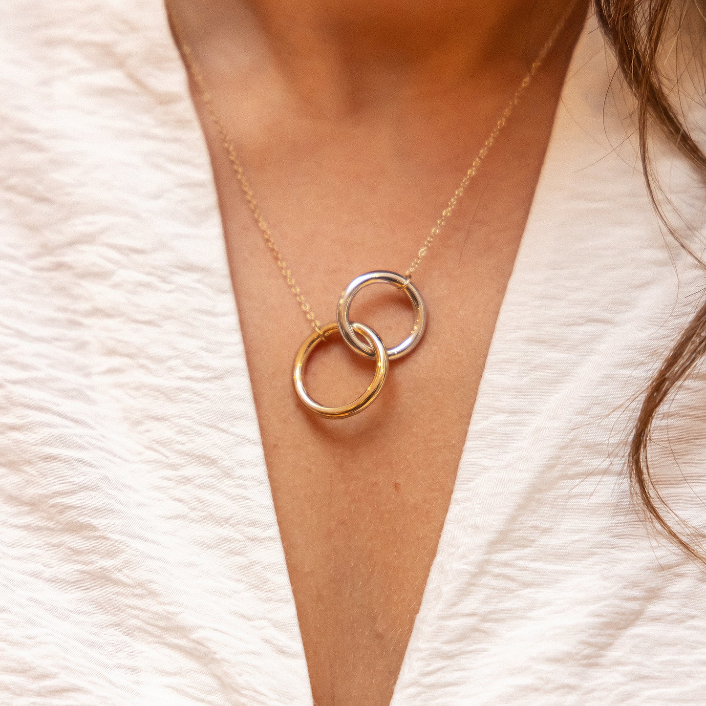 Halskette Ankerkette 925/- Sterling Silber vergoldet (teil) 45,0cm