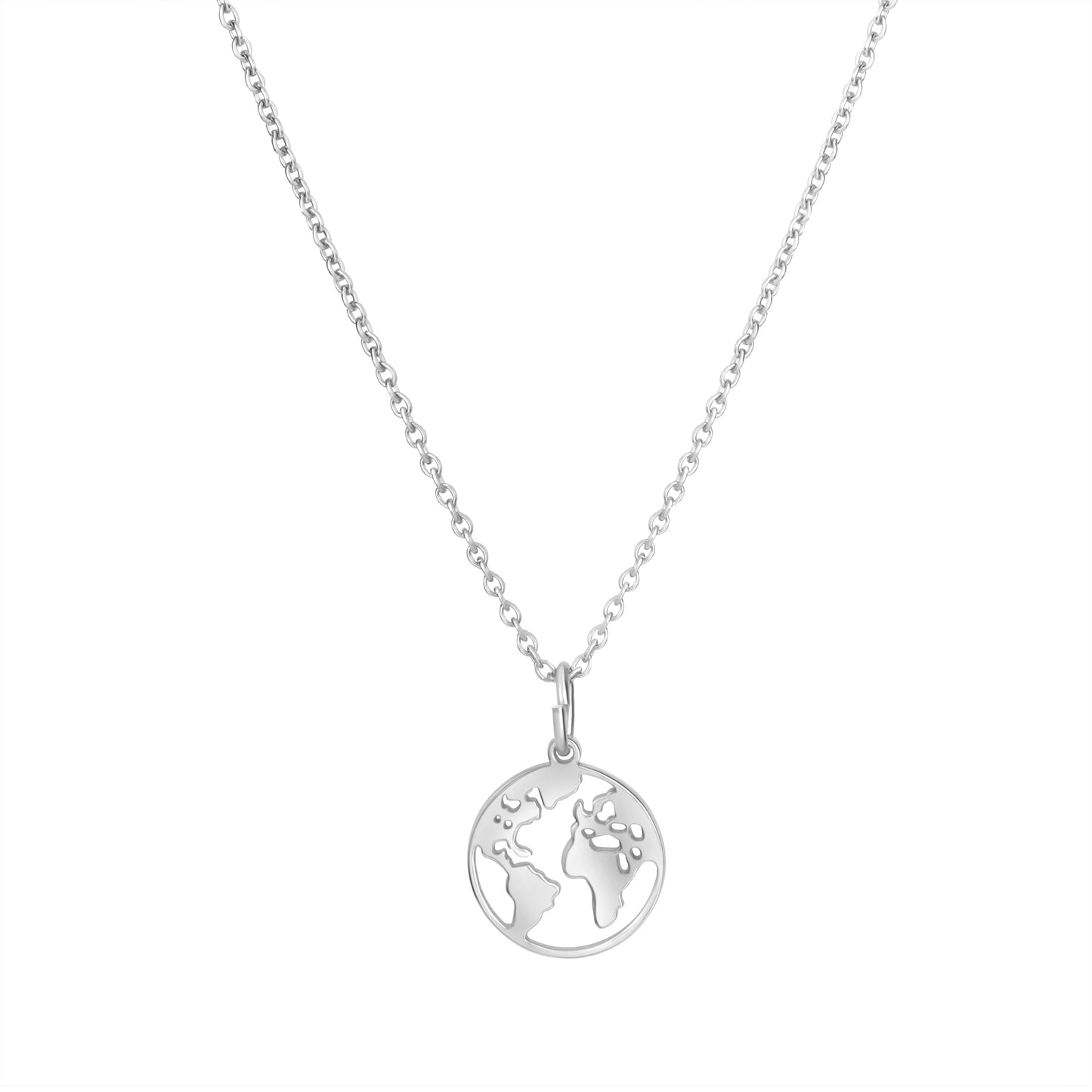 Anhänger mit Kette Ankerkette 925/- Sterling Silber rhodiniert 45,0cm