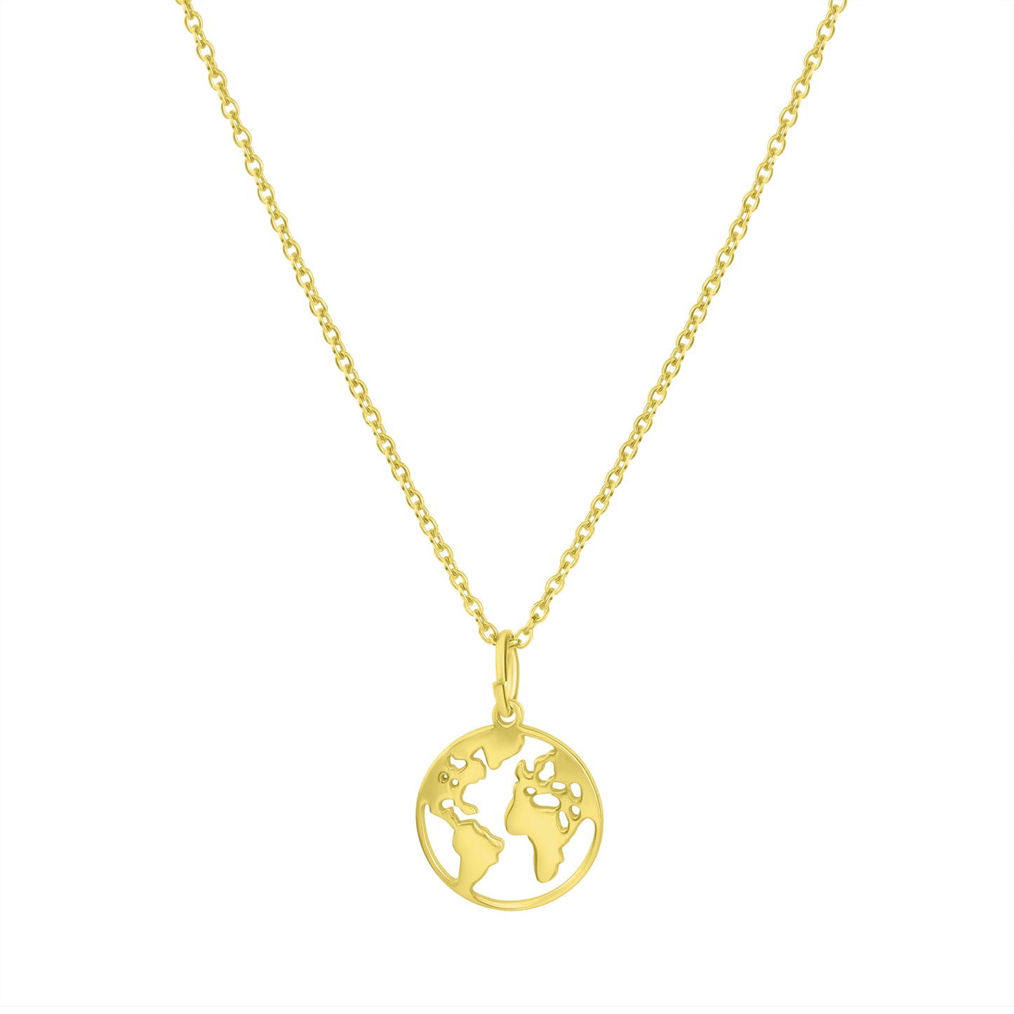 Anhänger mit Kette Ankerkette 925/- Sterling Silber vergoldet 45,0cm