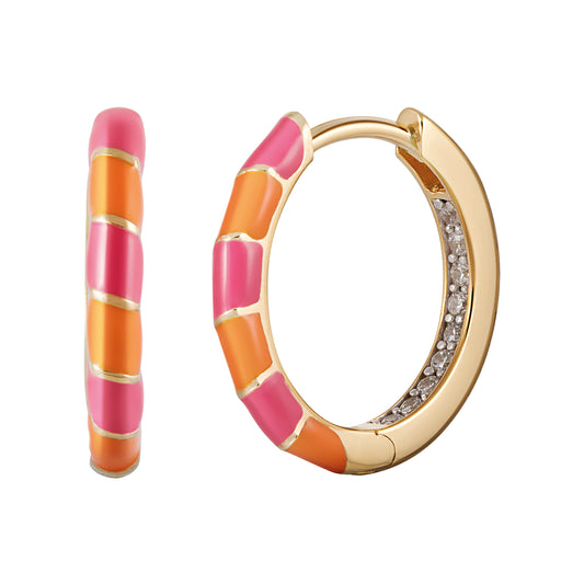 cai Creole 925/- Sterling Silber vergoldet 2,2cm ohne