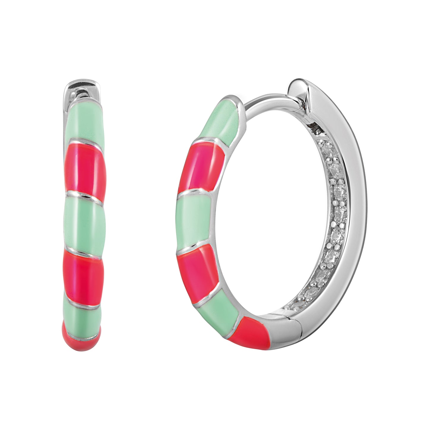 cai Creole 925/- Sterling Silber rhodiniert 2,2cm ohne